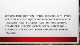 Leveraging Options for Hedging Stock Portfolios