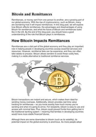 Cryptocurrency and Remittances: Impact on the Indian Economy