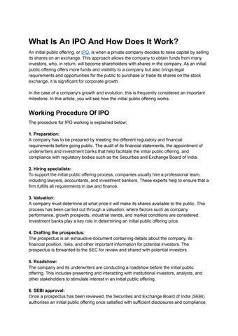 Key Regulatory Bodies and Their Role in the IPO Process