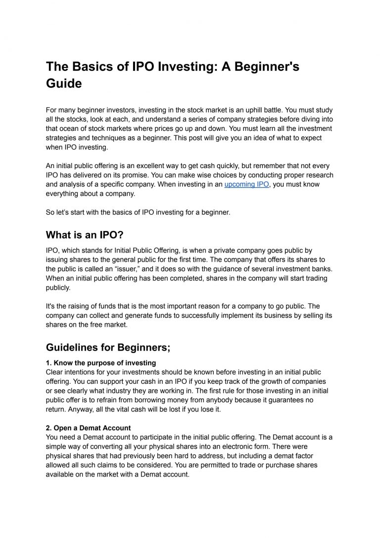 Strategies for Participating in IPOs Through Demat Accounts