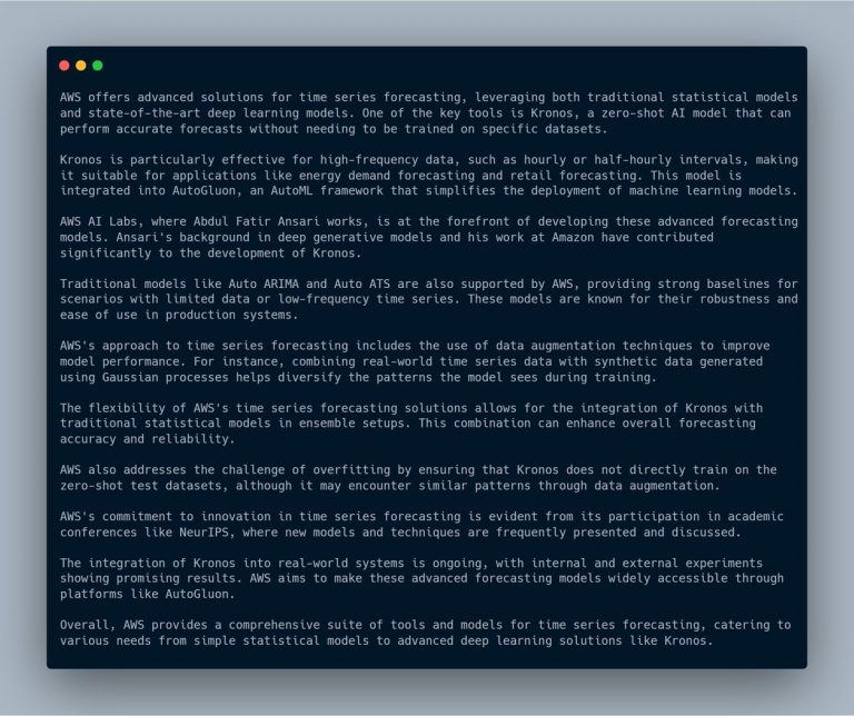 The Integration of AI with Traditional Forecasting Models